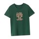 thumbnail image 5 of Camiseta para mujer verano moda cuello redondo camisa para deportes viaje vacaciones senderismo Verde, 5 of 7