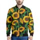 thumbnail image 5 of Chaqueta con cremallera y estampado 3D de girasoles para hombre, sudaderas con capucha y estampado floral de plantas, abrigos de gran tamaño de manga larga para la calle, 5 of 5