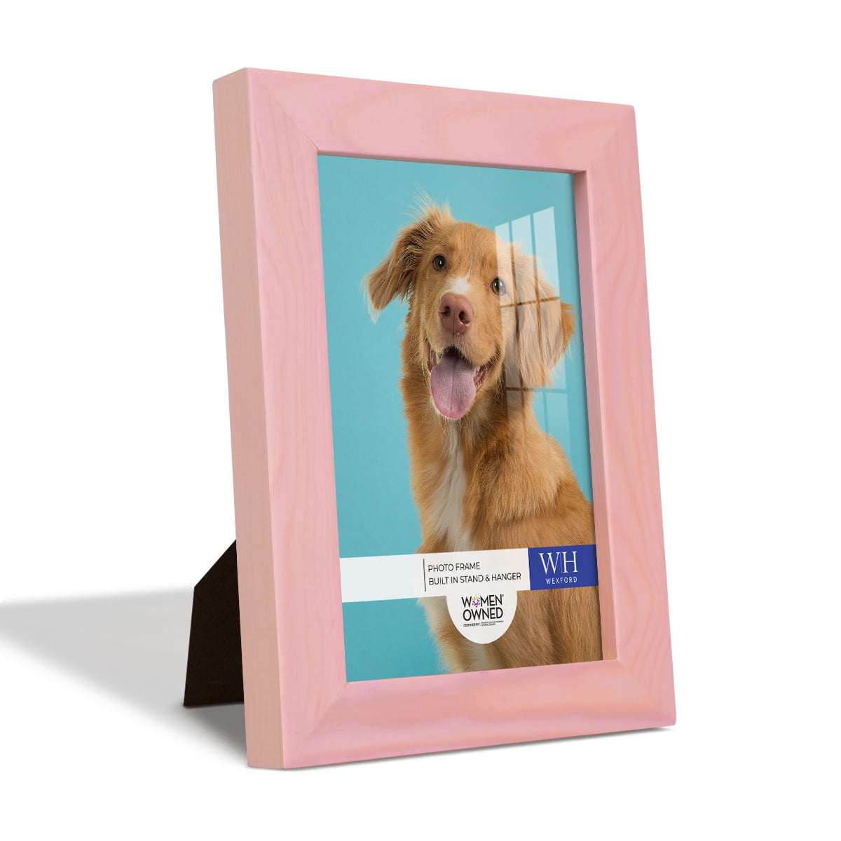 Woodgrain 4 in. x 6 in. Sunset Pink Picture Frame Set (Set of 4)