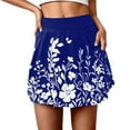 thumbnail image 1 of SHIXIAOO Jupe-Short Décontractée à Imprimé Floral d'Été pour Femmes, Jupe Courte Confortable, Extensible, Respirante, Mode pour Activités Extérieures, Mini Jupe Aguichant, Jupes Longues en Denim, 1 of 6