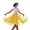 Yellow, variant on 3 Layers Petticoat Women's Tutu Skirts Puffy Tulle Ballett Half Skirt for Women Color Orange Size L