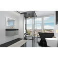 thumbnail image 5 of Amazon 30" Gray Wood Floating Vanity with Black Top and Gold Trim, 5 of 10