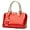 Red, variant on Patent Leather Shiny Women Handbag Elegant Evening Shoulder Crossbody Bag Boston Style Parties Formal Events