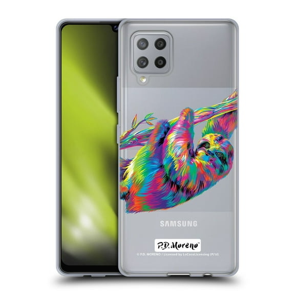 Head Case Designs Officially Licensed P.D. Moreno Animals Sloth Soft Gel Case Compatible with Samsung Galaxy A42 5G (2020)