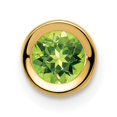 thumbnail image 1 of 14k Yellow Gold Round Bezel Pendant, 1 of 4