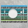 thumbnail image 2 of Yellow Green Striped Placemat for Kitchen Dining Table 18"x12" Geometric Circle Swirl Table Place Mats Ombre Placemats Set of 4 for Kids Boys Girls Retro Stripe Swirl Indoor Outdoor Decor Table Mats, 2 of 4