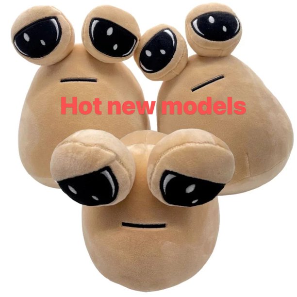 Juguetes de peluche de dibujos animados para niños, juguetes de Anime, Maw My Pet Alien Pou, Kawaii, regalo de cumpleaños y navidad, último artículo popular, 1/4 piezas/22CM