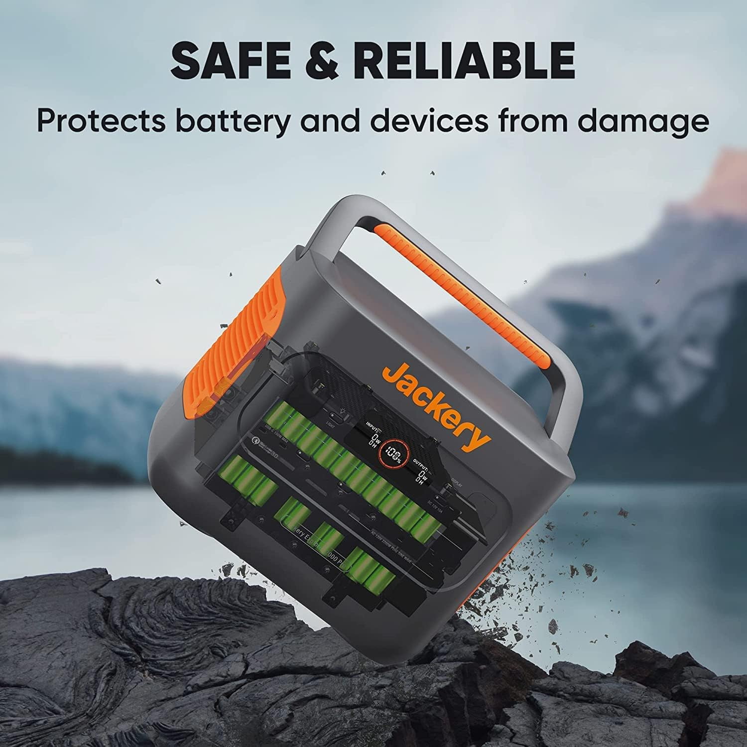 Restored Jackery Explorer 2000 PRO Portable Power Station, 2160Wh Capacity with 3x120V/2200W AC Outlets, Solar Mobile Lithium Battery Pack for Outdoor RV Camping Emergency (Refurbished)