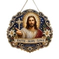 thumbnail image 2 of HaiSphere Diamond Art Kits for Adults - Faith Hope Love Cross Pendant with Rhinestone Accents, Diamond Art Painting Wall Hanging Bead Kit for Home Decor Crafts,B, 2 of 5