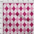 thumbnail image 3 of oneOone Polyester Spandex Magenta Fabric Check Argyle Sewing Craft Projects Fabric Prints By Yard 56 Inch Wide, 3 of 4