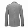thumbnail image 6 of HBDesign Men's 2 Piece Seersucker Suit Set Lightweight Breathable Striped Blazer Pants for Business Casual Wedding Daily Wear Multiple Colors, 6 of 8