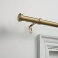 thumbnail image 2 of EXCLUSIVE HOME Topper 1" Curtain Rod and Coordinating Finial Set, Gold, Adjustable 36"-72", 2 of 7