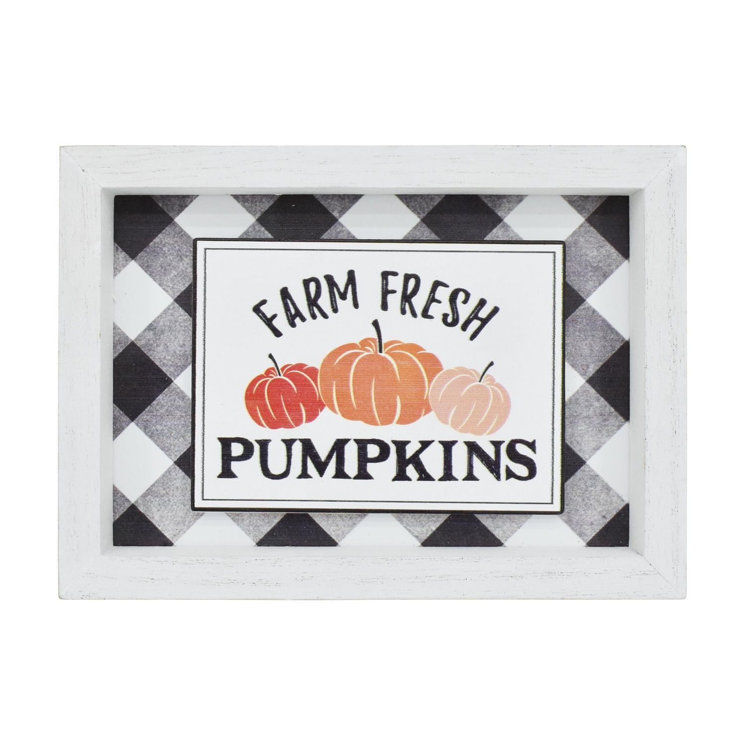 WAY TO CELEBRATE FARM FRESH PUMPKINS DESIGN BACKING FRAME DECOR