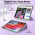 thumbnail image 7 of Allytechgroup Glitter Bling Case for Apple iPad 9th 8th 7th Generation 10.2 Inch, Trifold Stand Slim Fit Auto Sleep Wake Anti-Scratch Smart Case for iPad 10.2" 2021/2020/2019, Purple, 7 of 7
