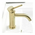 thumbnail image 7 of Bathroom Faucet Solid Brass Bathroom Basin Faucet Cold And Hot Water Mixer Sink Tap Single Handle Deck Mounted Brushed Gold Tap, 7 of 7