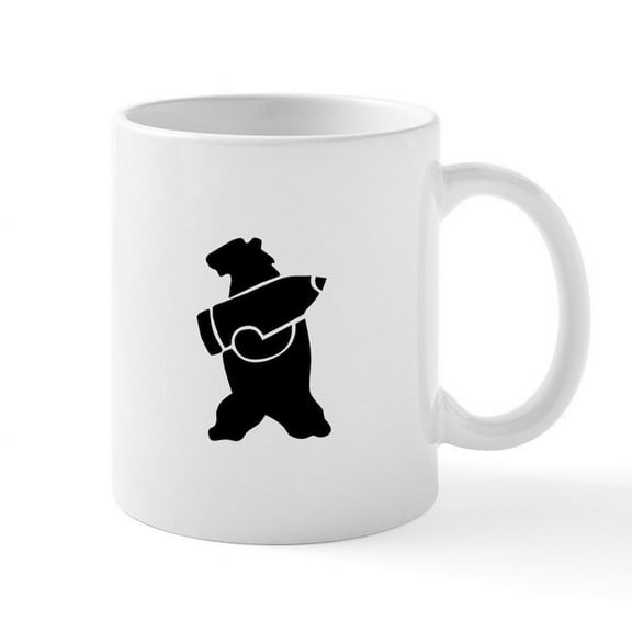 CafePress - Retro Wojtek The Soldier Bear! Mugs - 11 oz Ceramic Mug - Novelty Coffee Tea Cup