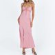 thumbnail image 2 of Vestido maxi ajustado para mujer Vestido ajustado con hombros descubiertos Vestidos largos de fiesta de noche FLhrweasw Nuevo, 2 of 8
