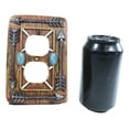 thumbnail image 6 of Faux Wood Turquoise 4 Arrows Double Receptacle Outlets Plates Set, 6 of 6