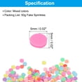 thumbnail image 2 of Uxcell 50g Chispas Falsas, Discos de Chispas de Arcilla, Colores Mezclados, 2 of 6