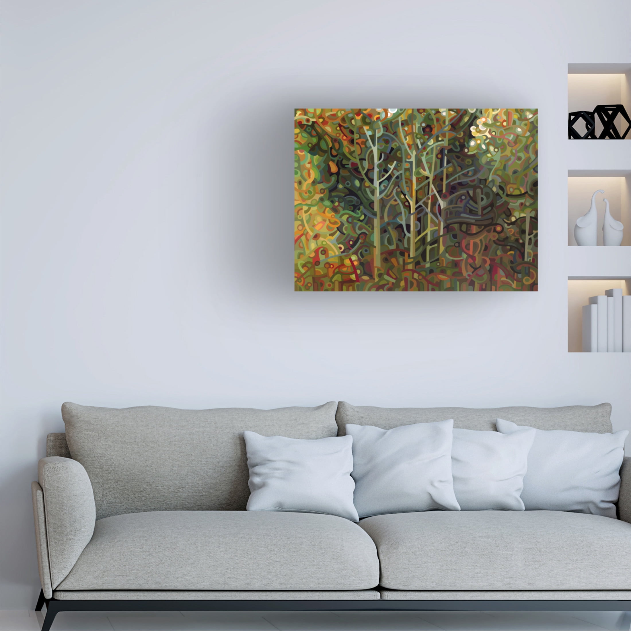 Canvas Wall Art - Mandy Budan 'Verdigris' Wall Art for Living Room, Bedroom, or Office Décor by Trademark Fine Art - 32 x 24 Inches
