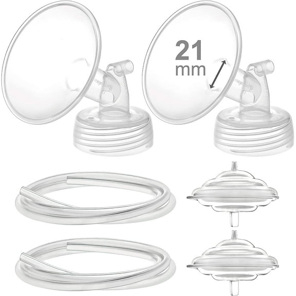Maymom Pump Parts Compatible with Spectra S1 S2 9 Plus Breastpump. Not Original Spectra Replacement Pump Parts. Inc 21 mm Flange Backflow Protector Tubing