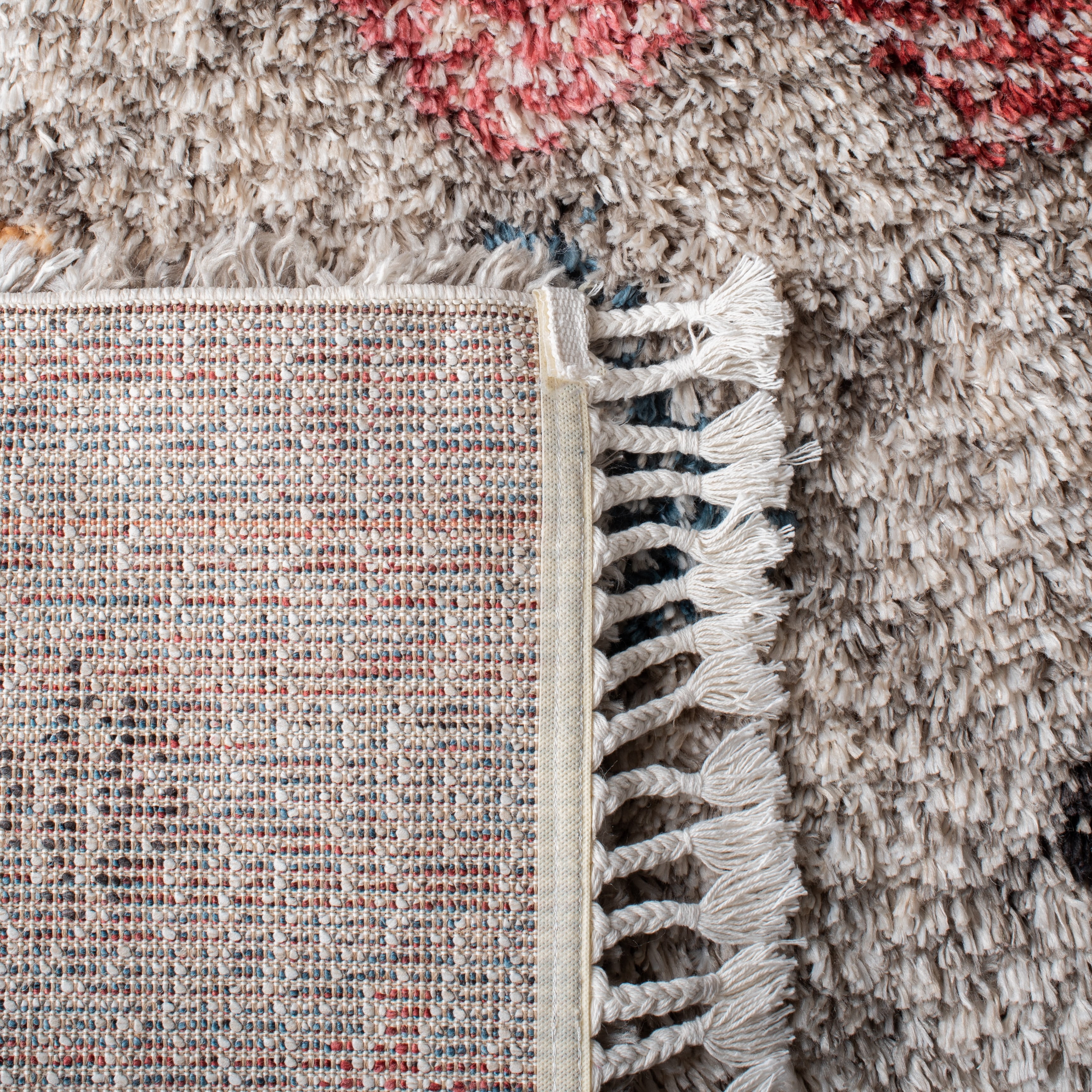 SAFAVIEH Morocco Dulcibella Geometric Area Rug, Grey/Multi, 4' x 6'