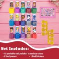 thumbnail image 6 of Disney 100 -18 Pcs Non-Toxic Water-Based Peelable Quick-Dry Kids Nail Polish Set for Girl Ages 3+, 6 of 9