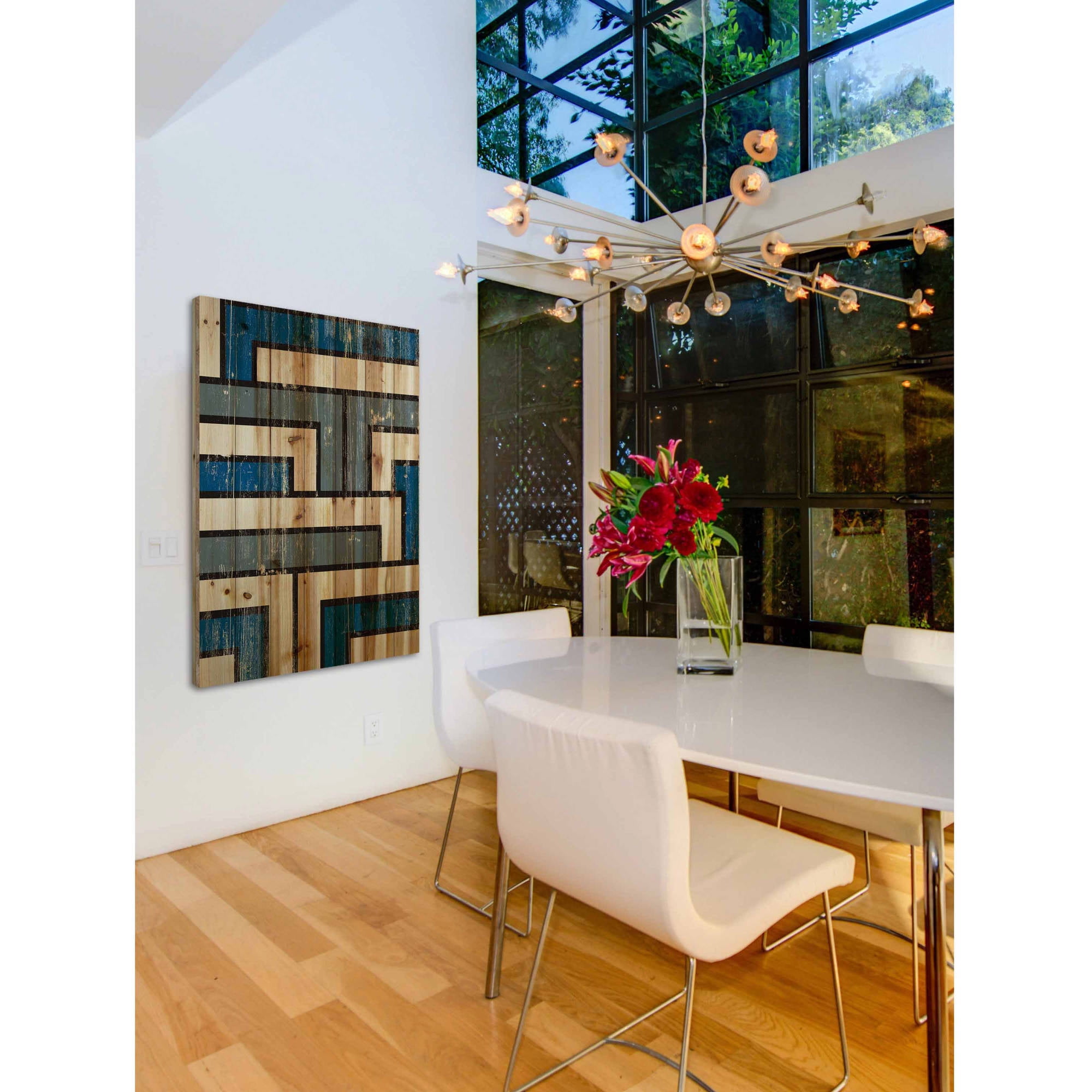 Marmont Hill - "Tetris" Painting Print on Natural Pine Wood