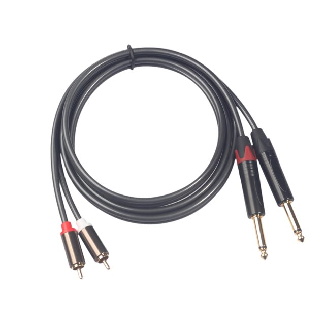 Extension Cable Audio Player Cable estéreo Multifunción RCA a Audio de guitarra de cable RCA para amplificador de mezcladores , 3m