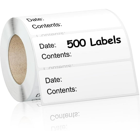 500pcs Food Labels,Freezer Labels 1 x 3 Inch Removable for Food Containers, Mason Jar Labels, No Residue Food Storage Labels Perfect for Kitchen,Can Not be Torn
