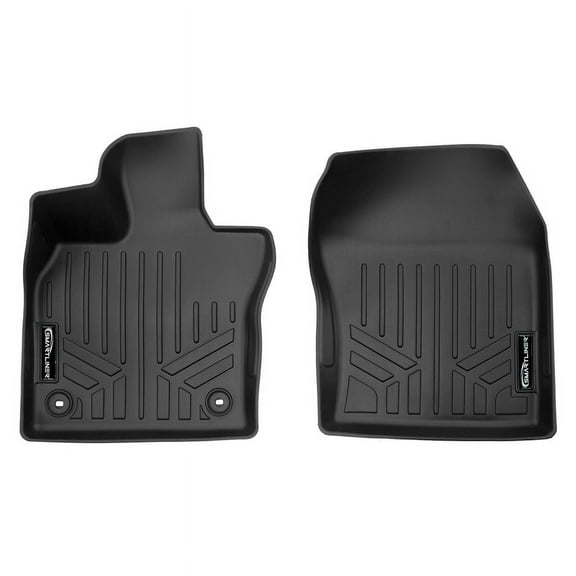 SMARTLINER All Weather Protection Custom Fit Black 1st Row Floor Mat Liner Set Compatible With 2023-2025 Toyota Prius