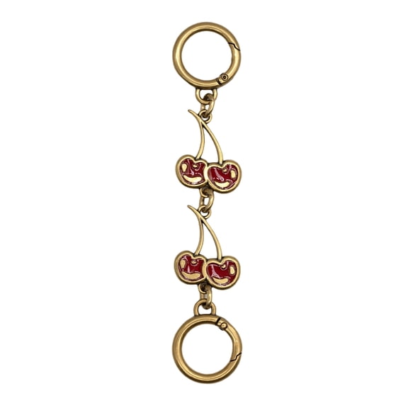 Cherry Purse Chain Extender Extension Chain Adjustable Strap for Women Fashionable Bag Accessory with Alloy Clasps