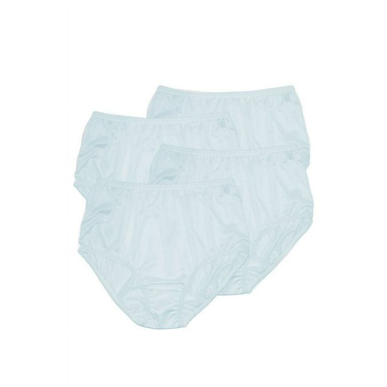 Classic Nylon, Full Coverage Brief Panty- White 4 or 12 Pack (Plain Ja –  Teri Lingerie