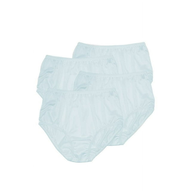 Teri Lingerie Culotte en Nylon Pleine Coupe Plain Jane, Lot de 4 331