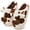 Dark Brown, variant on Fuzzy Slippers for Women Cute Cow House Slippers Non-Slip Home Shoes with Memory Foam