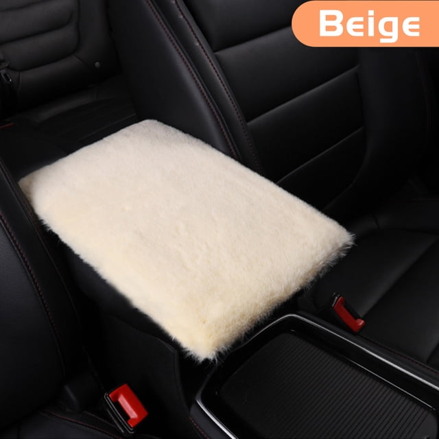 Nilvkv Car Leather Armrest Pad Cover Center Console Cushion Fine Workmanship No-tool Installation, Car Accessories