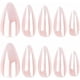 thumbnail image 3 of Mgmxbsth 24PCS Press on Nails,Pearl White Nude Tone Fake Nails, False Nails with Designs, Aurora Acrylic Full Cover Stick on Nails Reusable Glue on Na, 3 of 4