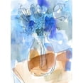 thumbnail image 2 of Wang, Melissa 15x18 White Modern Wood Framed Museum Art Print Titled - Bunch of Blue Flowers II, 2 of 4