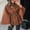 Brown, variant on Winter Coats for Women Elegant Stand Collar Wool Blend Batwing Poncho Cape Jacket Outerwear with Belt Red M