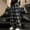 Black, variant on Daolelai Independent Station Men and Women Plaid Loose Casual Straight Drape Wide Leg Drawstring Long