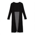 thumbnail image 1 of Chiffon Splice Long Maxi Open Cardigan Summer Women Beach Shirt Jacket Coat, 1 of 6