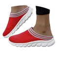 thumbnail image 3 of Women's Slip On Walking Shoes Comfortable for City Exploration Breathable Mesh Knit On Casual Shoes For Women Lightweight Comfortable Flat Loafers For Daily Wear Spring Summer Fall, 3 of 5