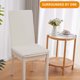 thumbnail image 5 of Fundas elásticas para sillas de comedor con falda | Fundas de spandex lavables | Decoración de banquetes para niños y bodas | Protectores de asiento | Se adapta a una altura de espalda de 16 a 22, 5 of 8