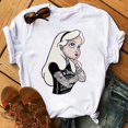 thumbnail image 3 of Ropa Kawaii de princesa de Disney para mujer, camisetas de verano para mujer, camisetas gráficas de dibujos animados Harajuku para chica, camiseta bonita, blusas para mujer, 3 of 5
