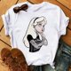 thumbnail image 3 of Ropa Kawaii de princesa de Disney para mujer, camisetas de verano para mujer, camisetas gráficas de dibujos animados Harajuku para chica, camiseta bonita, blusas para mujer, 3 of 5
