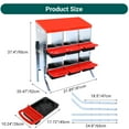 thumbnail image 4 of Metal Chicken Nesting Box, Compartments Laying Boxes for Hens, Chicken Nesting Box with Roll Up Design Lid, Chicken Coop Nesting Box, 4 of 5