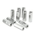 thumbnail image 4 of Hex Coupling Nut, 25mm Length 20 Pcs Threaded Rod Connector 304 Stainless Steel Rustproof  For Maintenance, 4 of 8