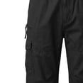 thumbnail image 6 of FRSASU Mens Cargo Shorts Long Capri Elastic Below the Knee 3/4 Cotton Casual Summer Shorts with Pockets Black, 6 of 6
