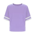 thumbnail image 6 of Jalioing Boys Girls T Shirt Oversized Short Sleeve Crew Neck Summer Tee Solid Color Casual Tops for Kids Teens, 6 of 8