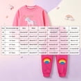 thumbnail image 4 of mgoYE Toddler Baby Girl Outfit Fall Winter Girl Clothes Long Sleeve Cute Cartoon Sweatshirts Pants Outfits, 4 of 9
